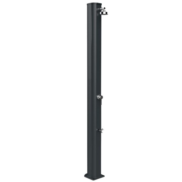 Prysznic solarny Aquaviva Big Jolly aluminium z kranikiem do mycia stóp, antracyt A320/7016, 35 l