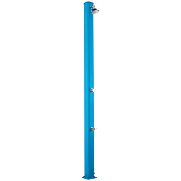 Prysznic solarny Aquaviva Jolly S aluminium z kranikiem do mycia stóp, niebieski A620/5012, 22 l